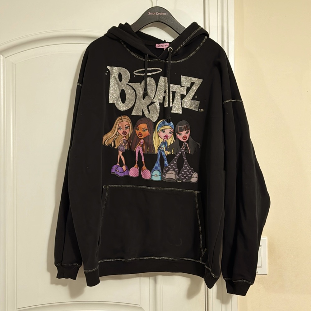 Dolls kill bratz sweater black hoodie size medium great quality